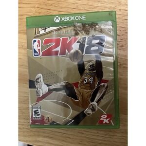 NBA 2K18 Legend Edition Gold Xbox One 2017 Complete CIB Shaq Video‎ Game